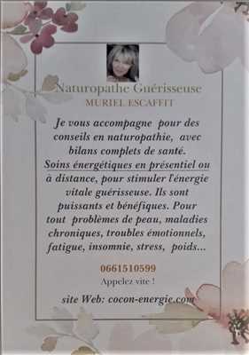 Photo naturopathe n°176 zone Hérault par Muriel ESCAFFIT
